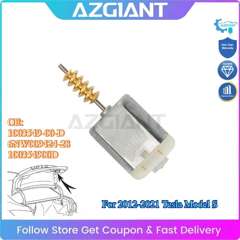 

AZGIANT for 2012-2021 Tesla Model S Car Trunk Lock Actuator Tailgate Mini Motor OME Easy to Replace DIY Save Money #100354900D