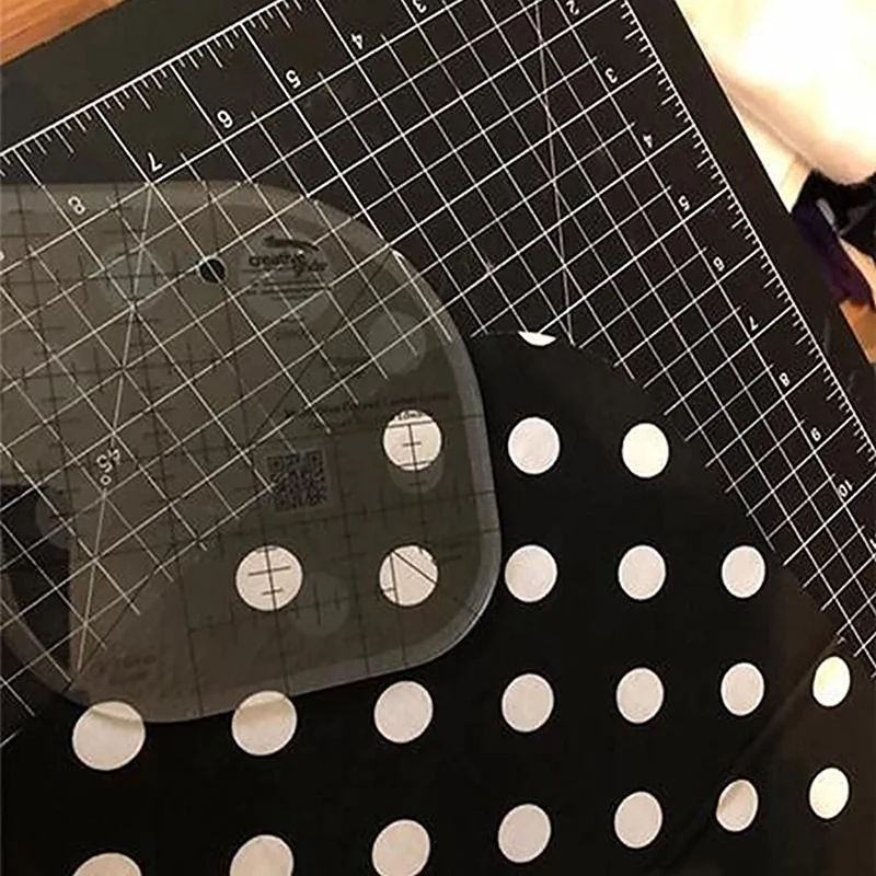 Règle de couette de coupe d'angle incurvée, règle de Patchwork de couture, modèle de couture, outil de Patchwork, fournitures de couture de bricolage-A51M