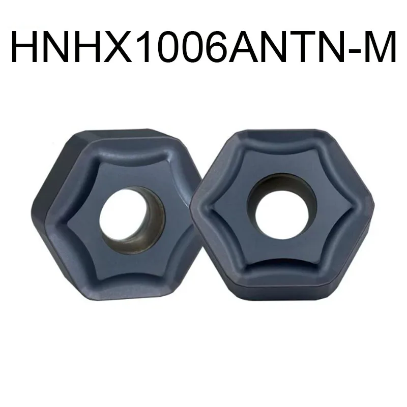 

10PCS HNHX1006ANTN-M HNHX 1006 ANTN-M CNC Fast Feed Carbide Milling Insert double-sided twelve-angle heavy cutting insert