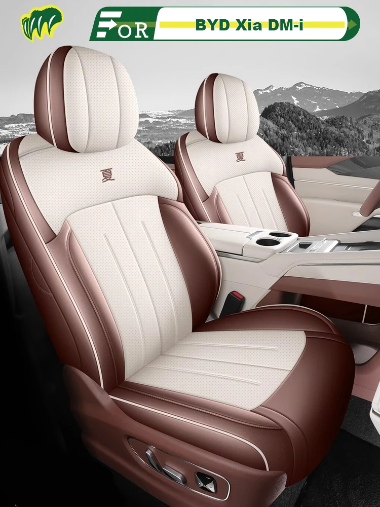 

For Left-Drive Car Seat Cover Of BYD Xia DM-i 2025 7 Seats Car Custom Fit Seat Protector All Season Full Surrounded
