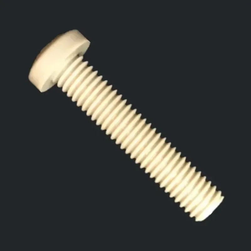 

PVORNUG 2pcs M6 High temperature resistant pan head PEEK bolt screws Round head cross Highs strength bolts Phillips 6mm-12mm len