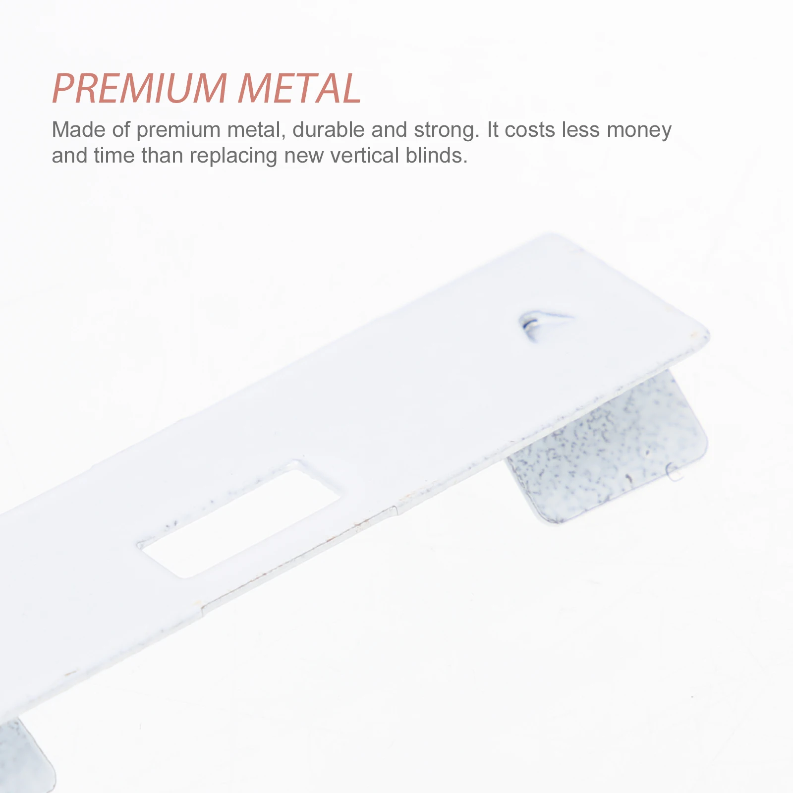 

10pcs Curtain Hooks Vertical Blind Repair Tabs Metal Vane Savers For Window Shade Fixing Replacement Slats Accessory