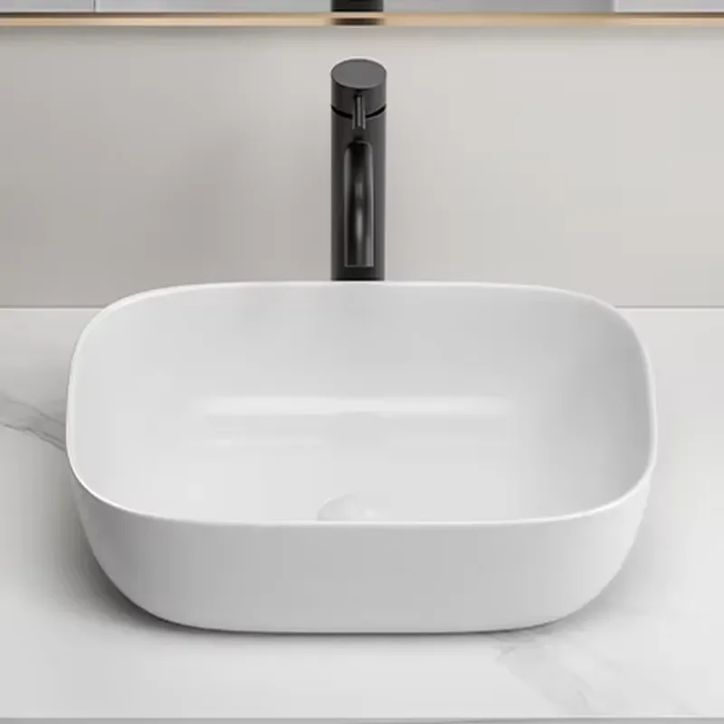 18 Inch Modern Ceramic Countertop Basin Smart High End Art Sink Eco Friendly Bathroom Washbasin Luxury Home Decor Appliance