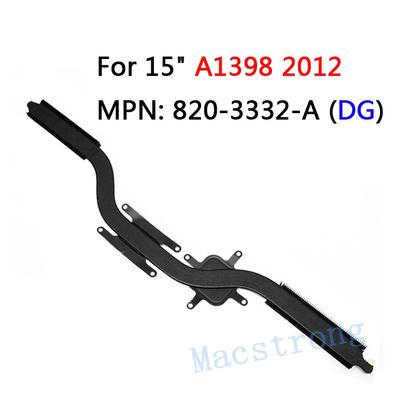 Dissipador de calor a1398 original para macbook pro 15 aaa1398 cpu do dissipador de calor refrigerar 2012 820-3332-a 2013 2014 820-3662-a meados de 2015