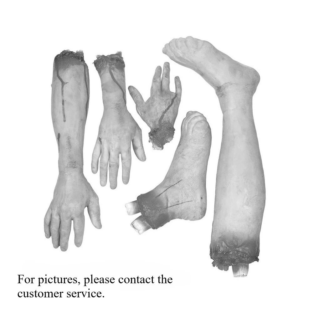 Halloween horror props haunted house bar secret room decoration spoof heart simulation fake hand fake blood hand broken hand