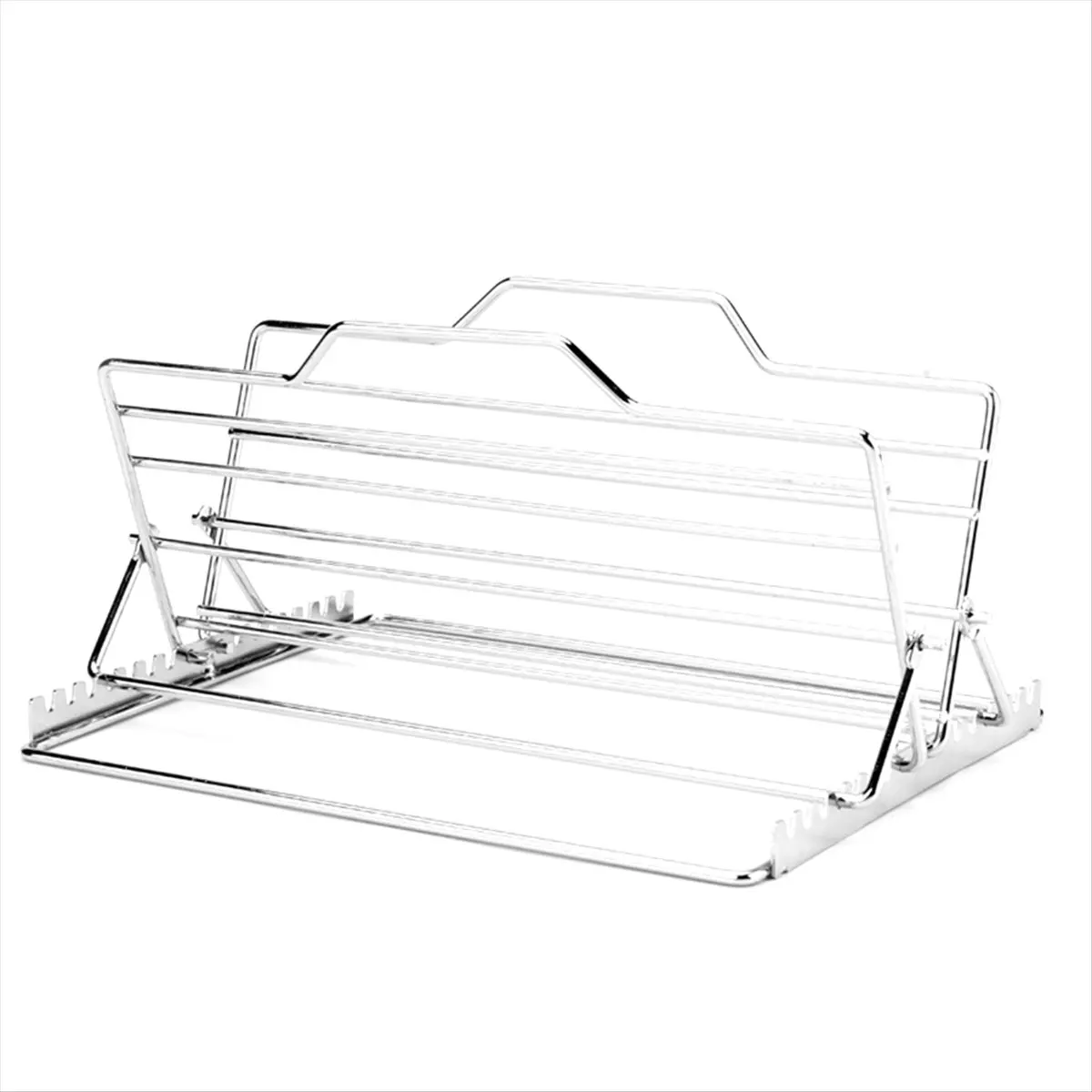 2026 Trend Turkey Rack Turkey Roaster,Adjustable Stainless Steel Roasting Pan,V-Shaped Rib Roasting Rack
