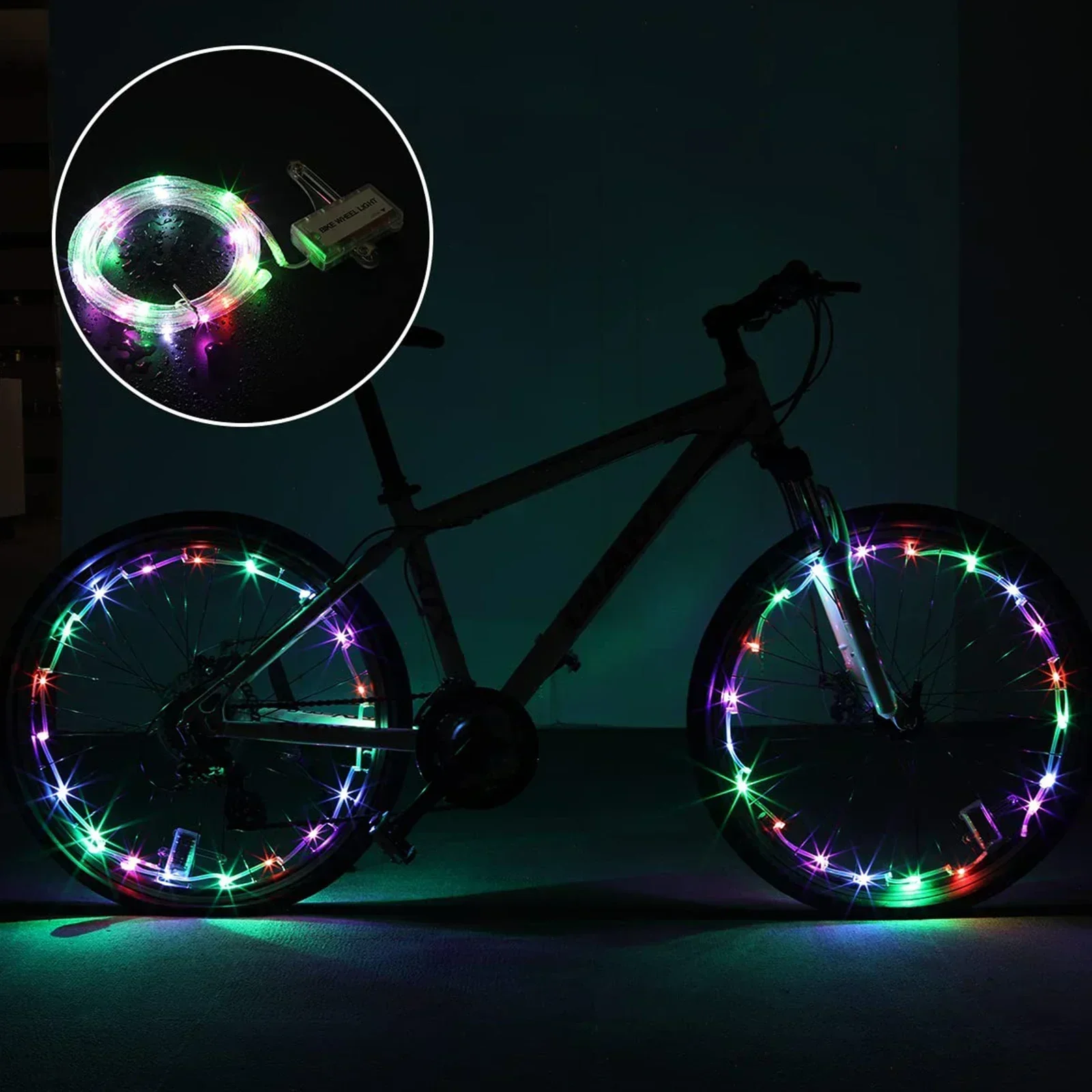 

2pcs/pack Spoke Lamp LED Light Three Work Modes Ultra Bright Waterproof Bicycle Spoke Light Cycling Accessories