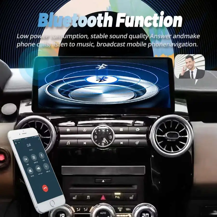 12,3-calowe radio samochodowe Android 14 8Core 256 GB z GPS dla Land Rover Discovery 4 2009-2016 Multimedia Stereo DSP 360 Navigation