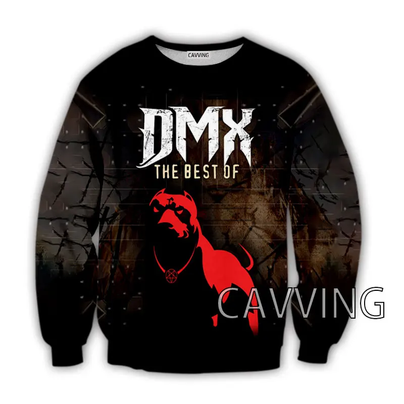 

CAVVING 3D Printed Rapper DMX Crewneck Sweatshirts Harajuku Styles Tops Long Sleeve Sweatshirts for Men/women C02