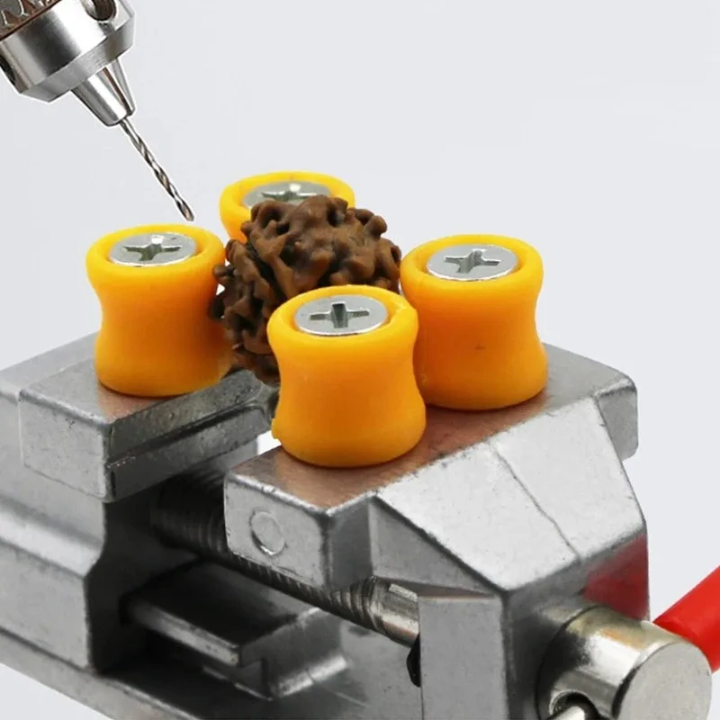 Mini Adjustable Fixed Electric Small Table Bench Vise 360 ° Rotatable Grinder Rotary Hand Drill Suction Cup Fixed Frame