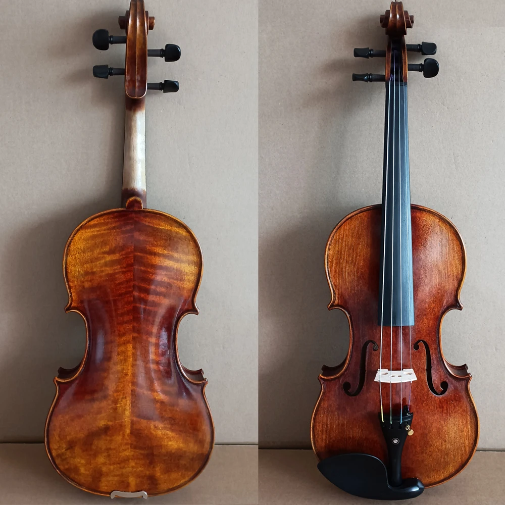 

Exquisite workmanship good sound ！All handmade Violin 4/4 Retro varnish 바이올린 ك Violin beginner professional Musical Instruments