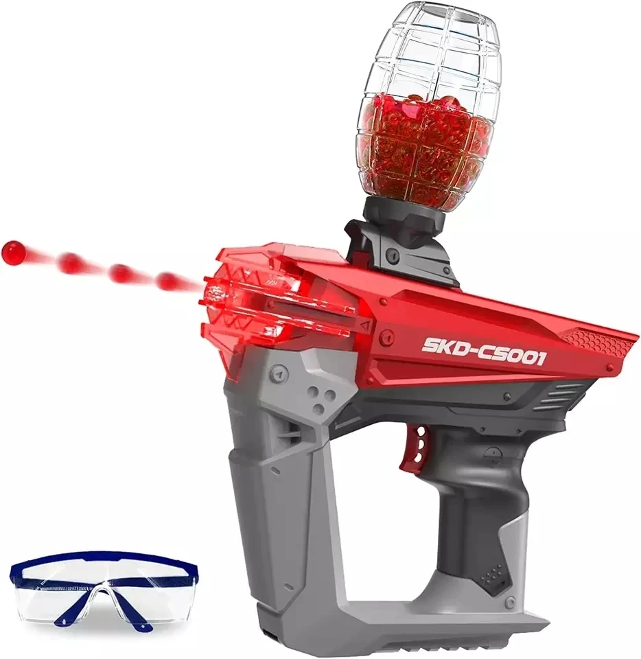 SKD CS001 Ball Gun Led Night Light Water Beads Ball Splatter Shooting Target Toys pistole armi giochi all'aperto per bambini