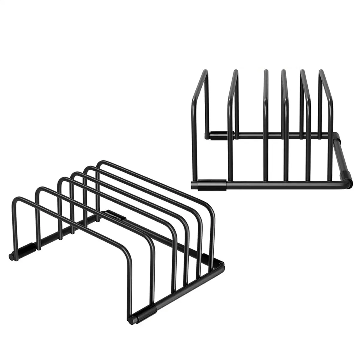 

2pcs Heavy-Duty 5-Slot Cutting Board Organizer Rack, Space Saving Kitchen Storage for Cutting Boards Bakeware [SuperX&KND]
