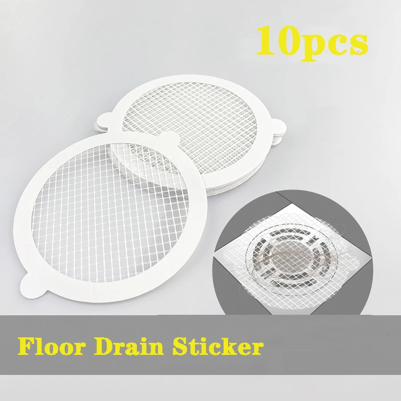 

Anti-blocking Filter Screen Disposable Floor Drain Sticker Hair Catcher Drain Stopper Cover Kitchen Bathroom Accessories