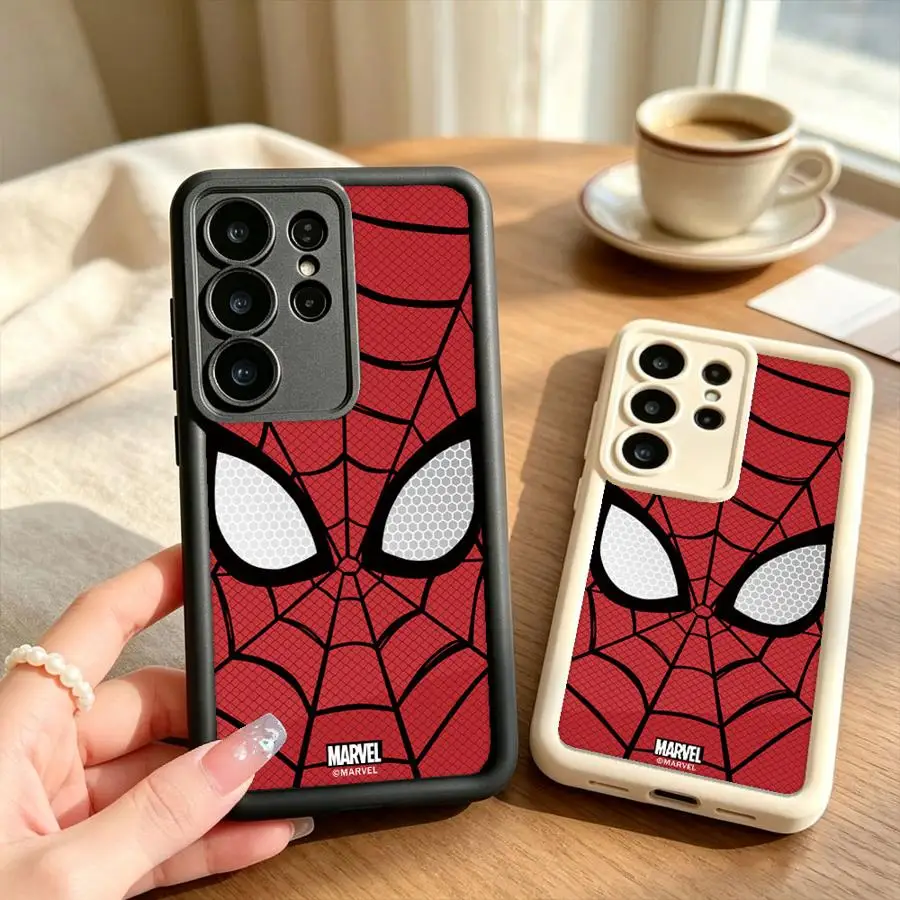 Case for Samsung Galaxy S26 Ultra S21 S24Ultra S25 Edge S23 FE S22 S20FE S24 Plus S25 Phone Cover New Spiderman Red
