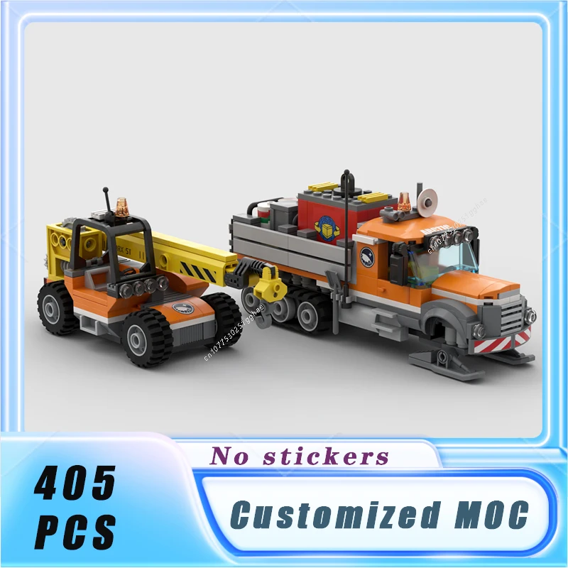 City Classical Arctic Semi Rail Crane Building Blocks Model Bricks Display Collection Children's Toys Gifts