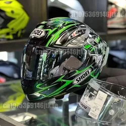 SHOEI-casco de motocicleta de cara completa, X-14 x-fourteen III, Yanagawa 5, sólido, X-SPIRIT, deportes, carreras