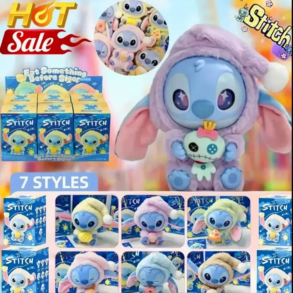 2025 جديد غرزة أكل بعض شيء قبل النوم سلسلة الفينيل صندوق أعمى حقيبة أفخم قلادة لطيف دول صندوق غامض لعبة الكبار هدية #6