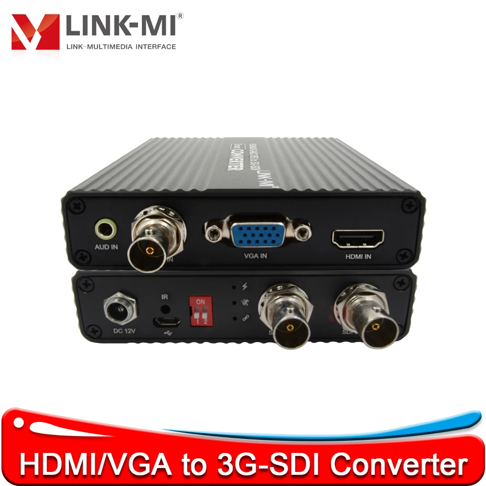 

HDMI/VGA/CVBS to SD/HD/3G-SDI Converter HD-SDI signals to 200M,3G-SDI signals to 120M supports HDMI 1.4/HDCP 1.1