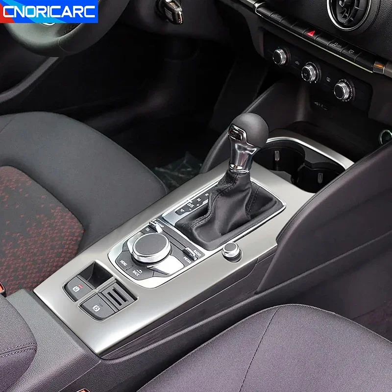 

Stainless Steel Center Console Gear Shift Frame Decoration Cover Trim For Audi A3 8V 2013-2019 LHD Car Styling Interior