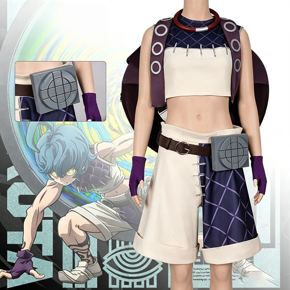 Gachiakuta Cosplay Kutoni Courtney Costume Halloween Party Stage Performance Costume