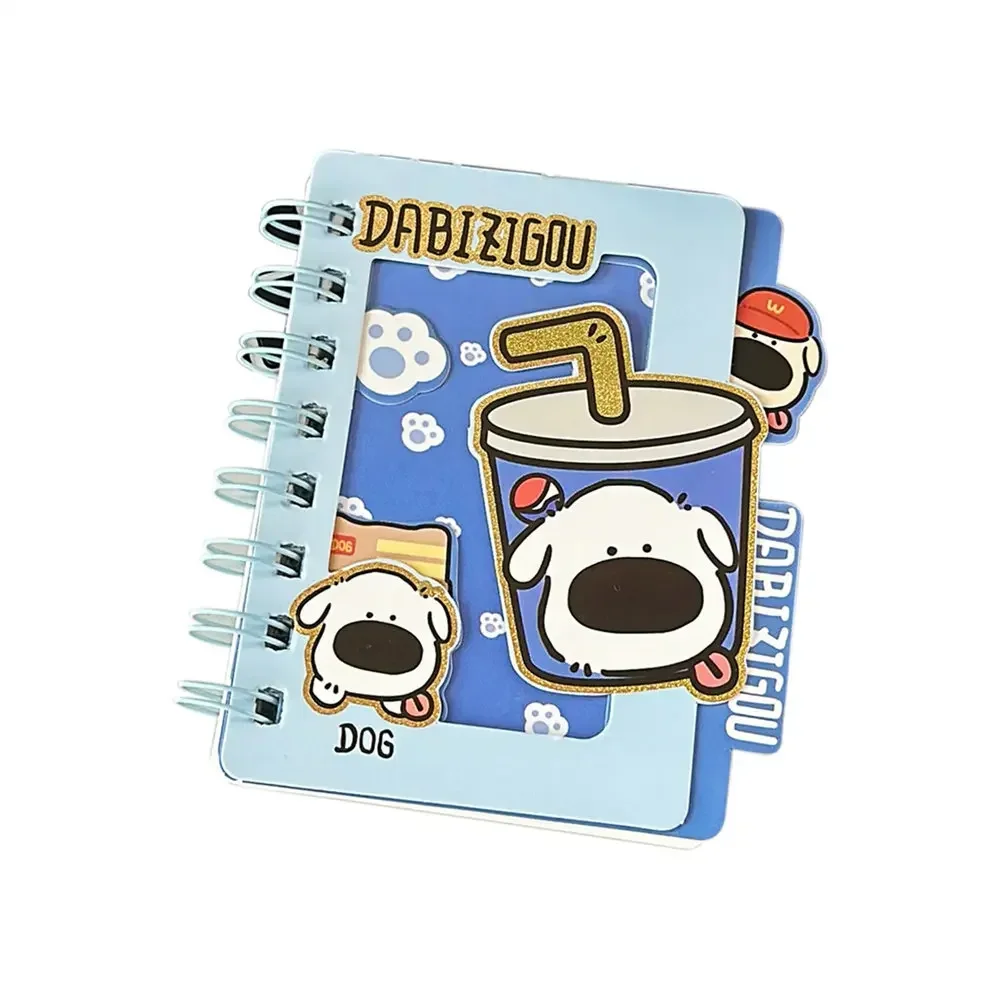 Cute Big-nosed Dog Coil Notebook, Cute Girl Notebook, Student Portable Pocket Notebook