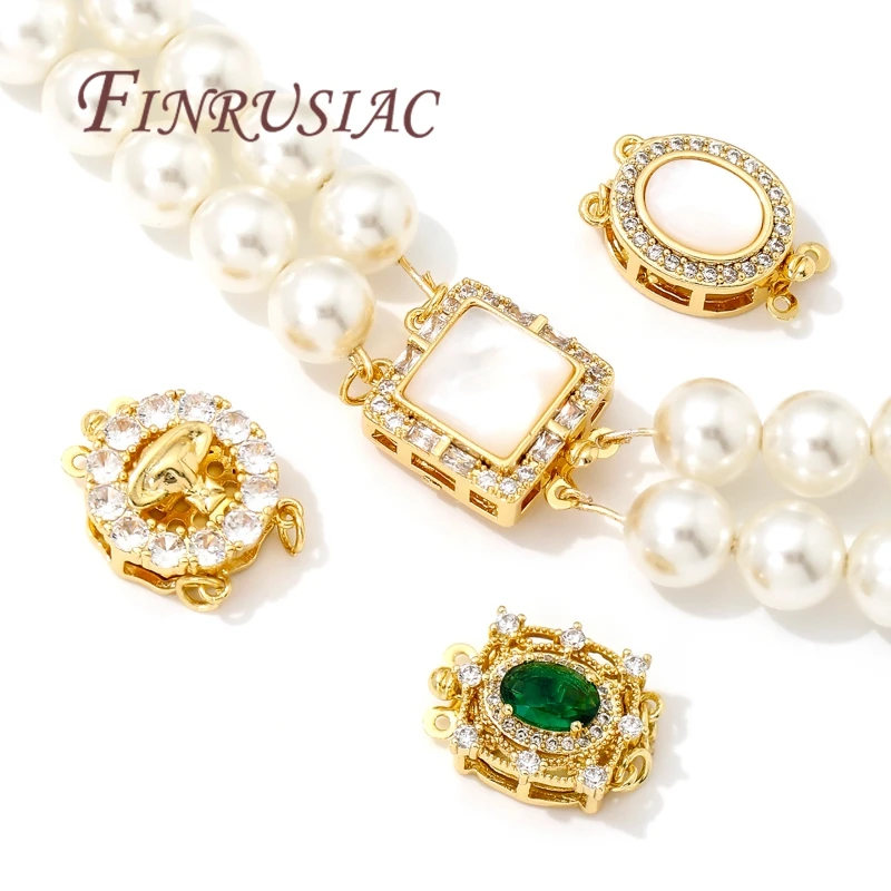 18K Real Gold Plated Box Safety Clasps For Jewelry Connectors For Bracelets Accessories,Jewellery Clasps Findings For DIY