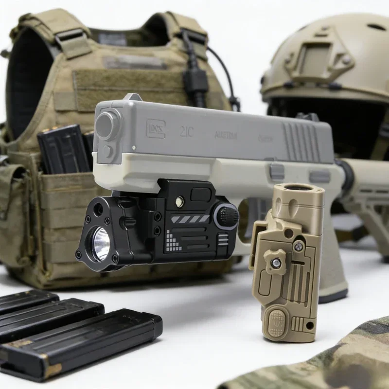 

Новый 2026 SBAL PL Scout LED фонарь: лазерный целеуказатель с красной точкой, пластиковый прицел, стробоскопический фонарик, подвесной для пистолета, для страйкбола и охоты