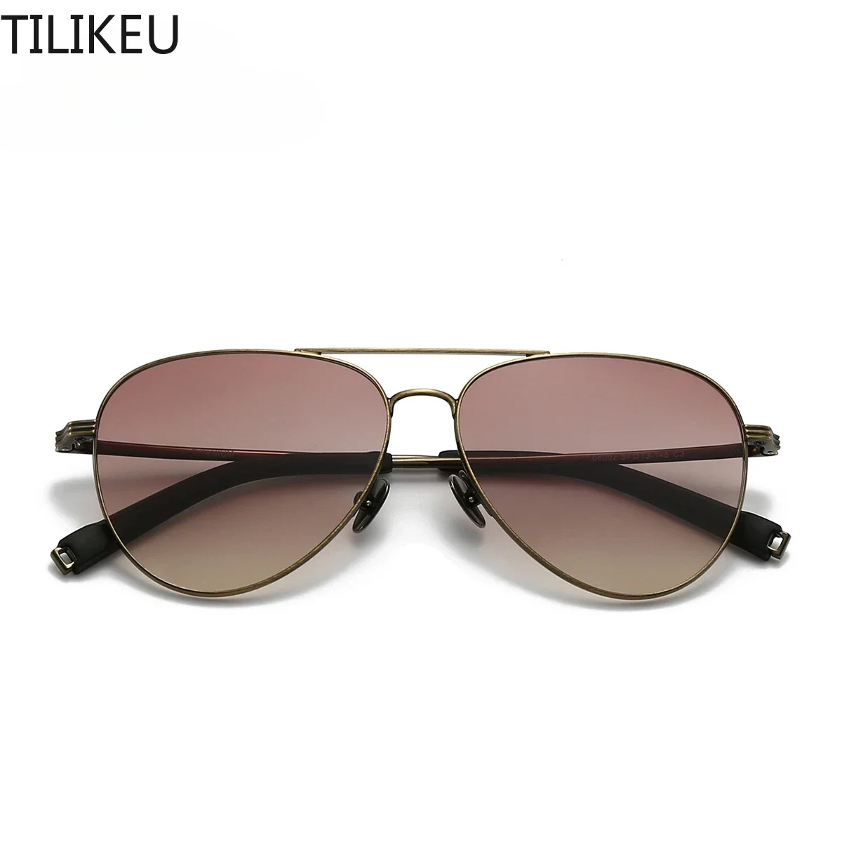 New Pure Titanium Eyeglass Frame with Sunglasses That Are Lightweight Sun Proof UV Resistant Classic Design Men Women Sunglasses