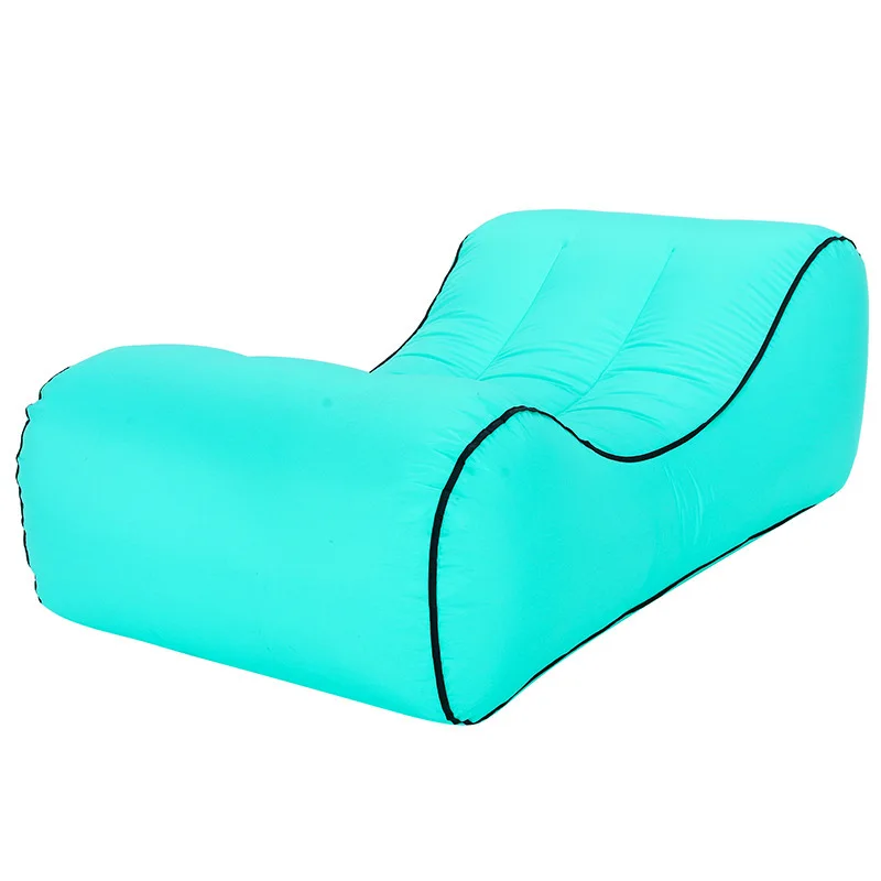 Lazy Inflatable Sofa Outdoor Portable Air Bed Tear Resistant Material Inflatable Seatings Outdoors Camping Foldable Beds