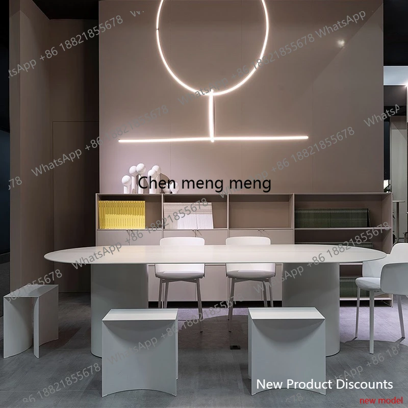 

Дизайнерский офисный стол L6080 из дерева: современный, эстетичный, для работы за компьютером, конференций, дома и офиса