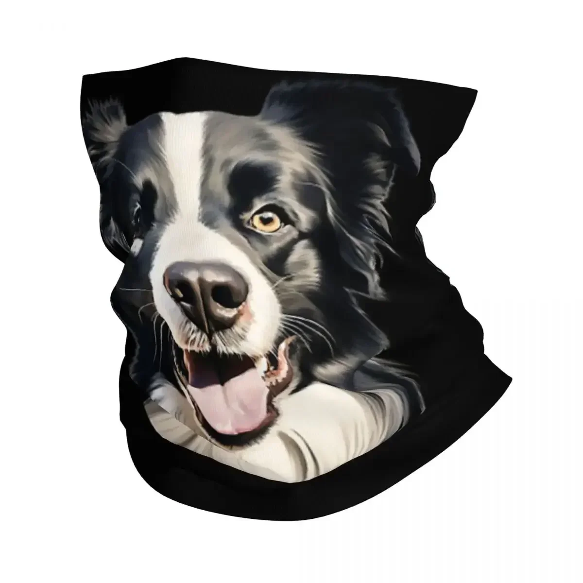 Border Collie Bandana Neck Gaiter Printed Wrap Mask Scarf Multifunction Balaclava Cycling For Men Women Adult Washable