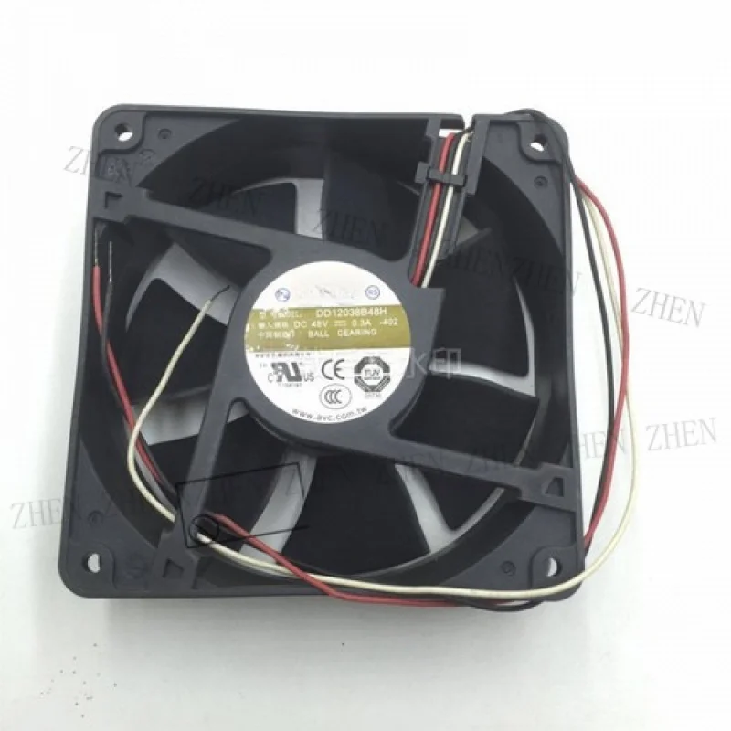 Y  1 Pc. New DD12038B48H-402 DC48V 0.30A 12038 12CM 3Pin Inverter Cooling Fan