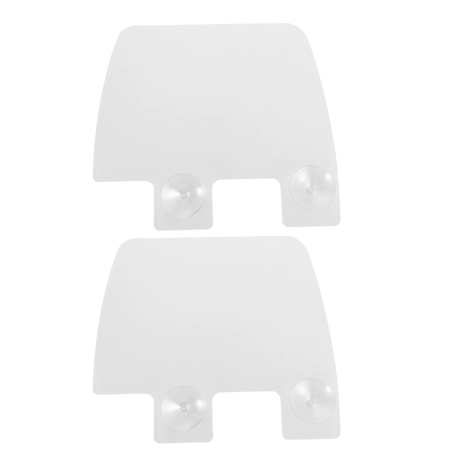 

2 Pcs Anti-splash Baffle Bathroom Sink Splatter Guard Pool Plastic Protector Kitchen Shield Transparent Screen