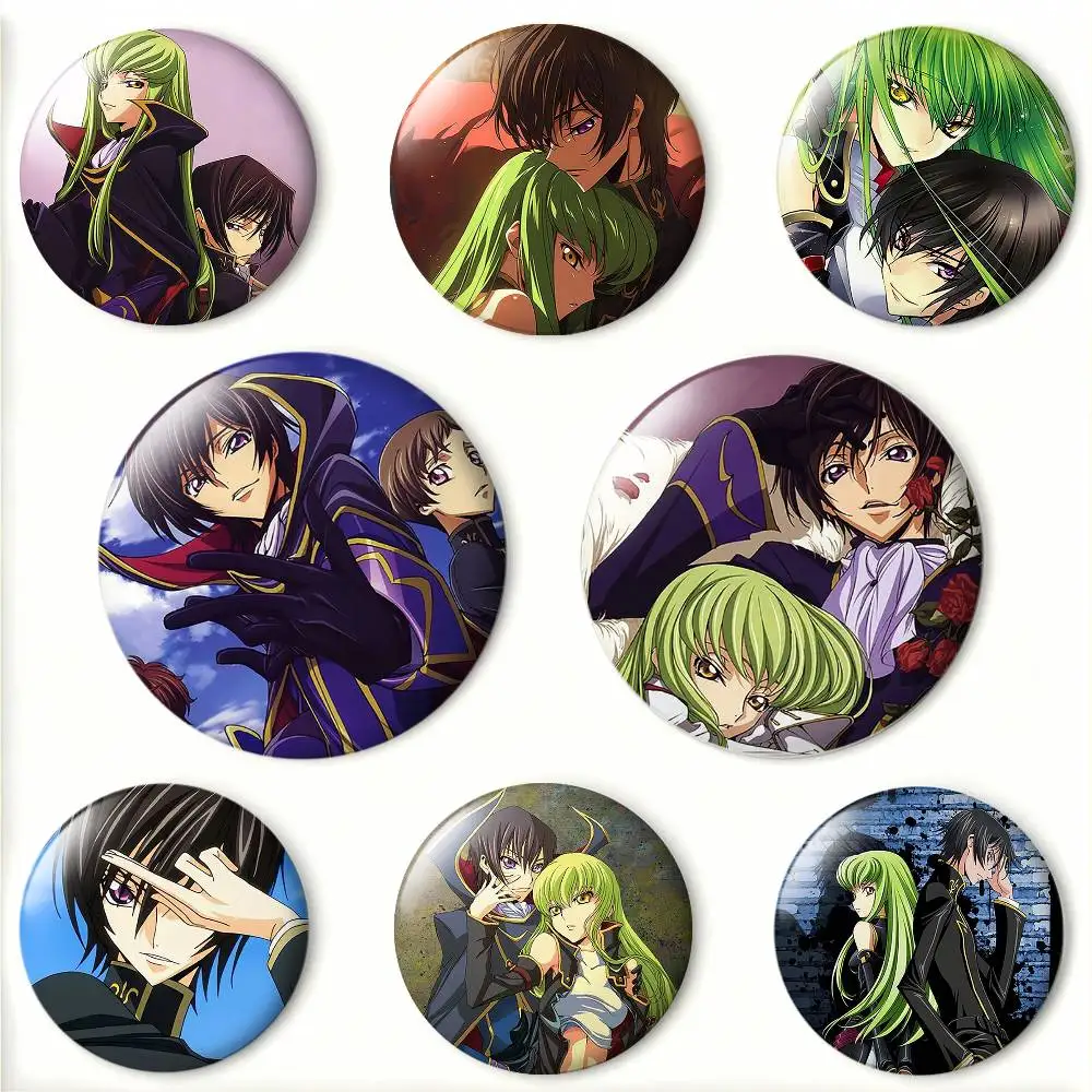 C-Code G-Geass Laser Badge Creative Pins Brooch for Bag Clothes Hat Decor Gifts Fans Collect