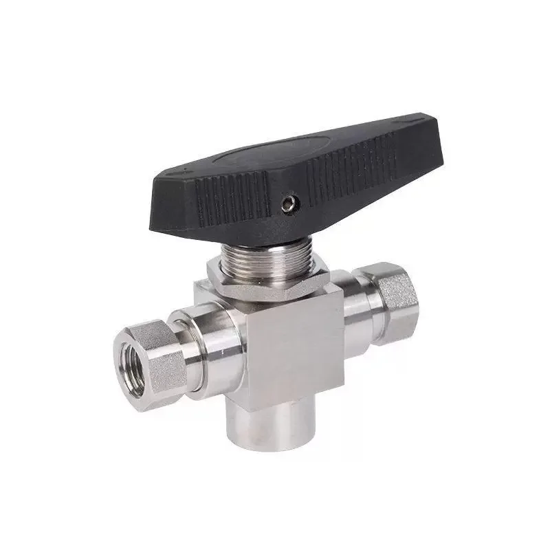 Press the two-position three-way ball valve, internal thread trunnion ball valve