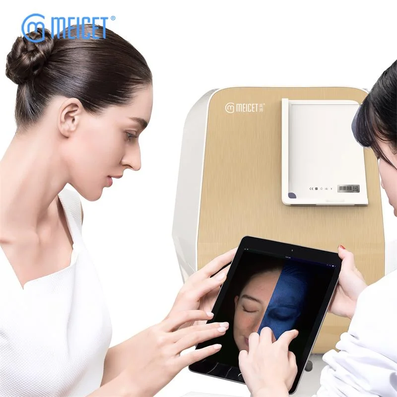 2023 Newest Hottest MeiCet 6D Skin Scanner Face Visia Skin Analysis Machine Magic Mirror Skin Scanner Analyzer Facial Machine