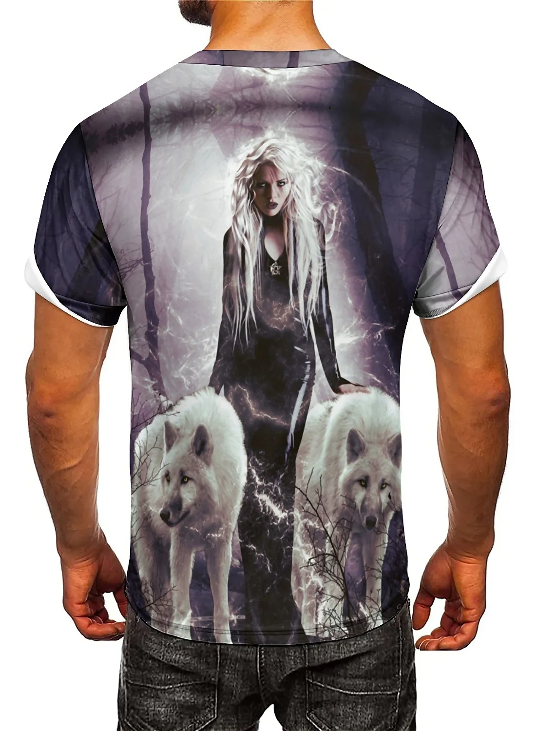 Men's 3D Printed Short-sleeved T-shirts, Made of Smooth Fabric, Suitable for Home and Outdoor Use, Suitable for Loose-fitting