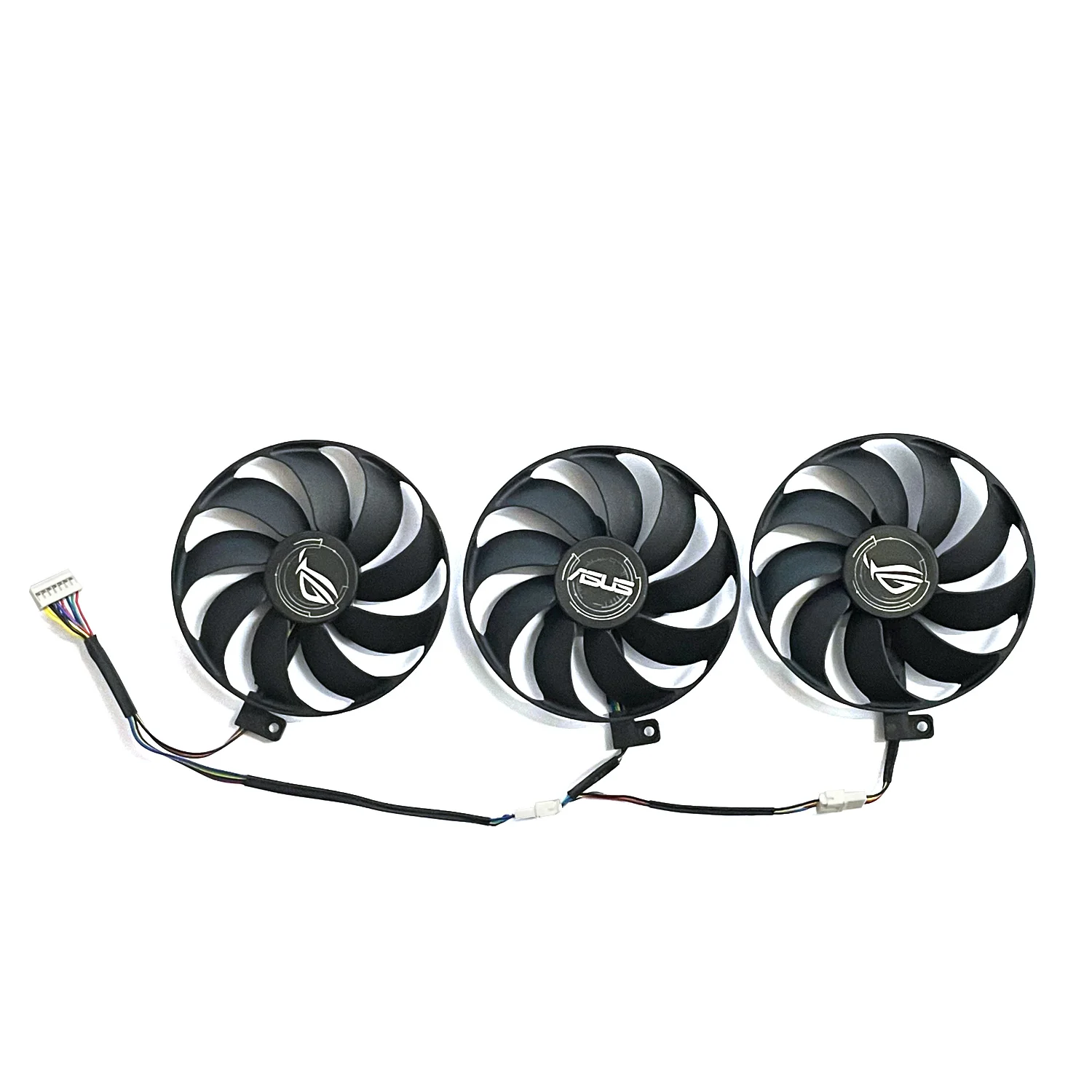 3 pces 87mm dc 12v 0.50a 7pin rx5700xt gpu refrigerador ventilador para asus rog strix rx 5600 xt 5700 5700xt rx5700 gráficos ventilador mais frio