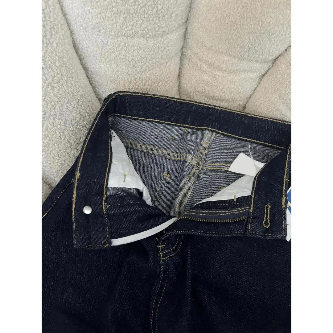 Szare jeansy damskie Y2K ozdoby ćwieki łańcuch koraliki frędzle cekiny perły moda damska denim gotycki punk emo goth