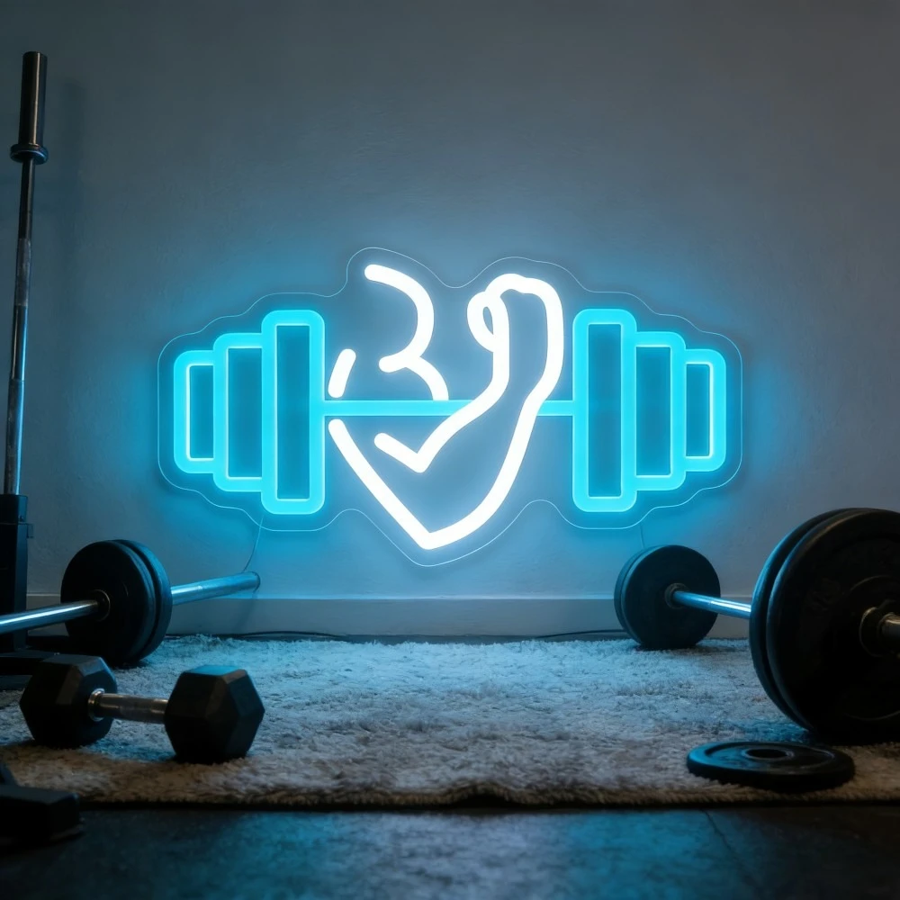 

Неоновая вывеска «Гантель» для декора стен, USB-светильник с регулируемой яркостью, светодиодная неоновая лампа для спальни, подростковой комнаты, спортивных мероприятий, вечеринок в футбольной тематике, декора бара