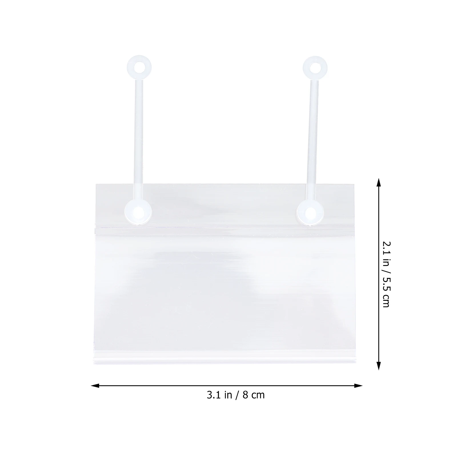 25 Buah Label Harga PVC Tanda Tampilan Supermarket Sederhana Aman Label Ritel Folder Rak Garis Lemari Penyimpanan