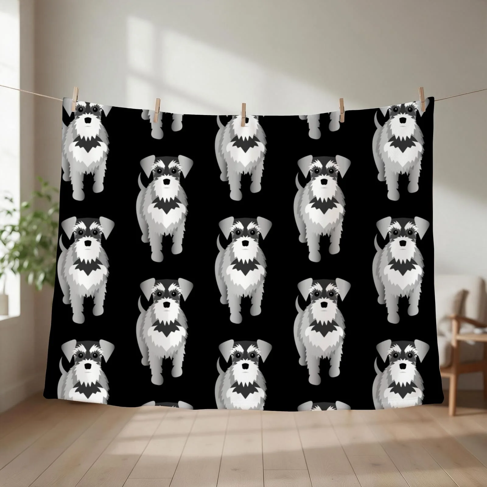 Schnauzer Throw Blanket For Decorative Sofa Nap Sofas Extra Large Throw Blankets