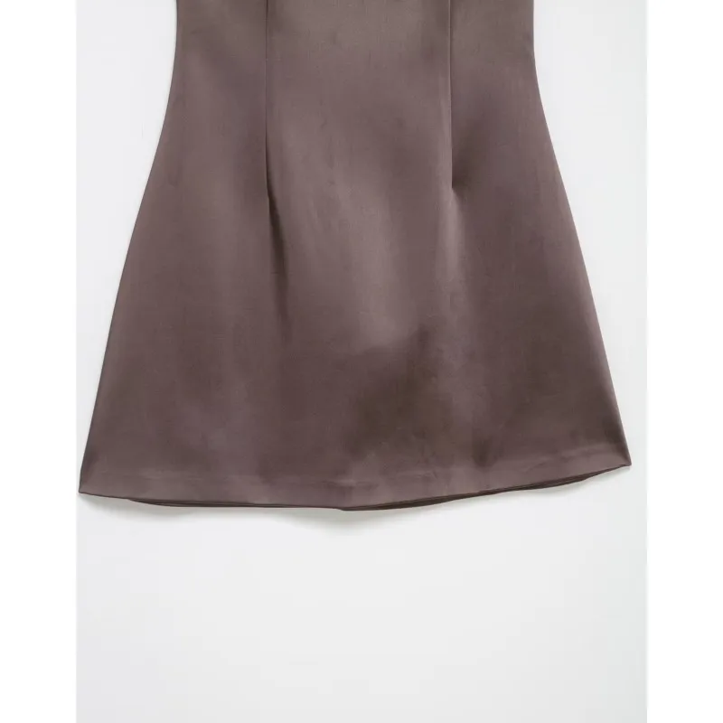 ربيع الخريف المرأة فستان من الريش مثير عارية الذراعين الرسن الرقبة المرأة فستان قصير أنيق أنثى شيك عودة البريدي فستان قصير