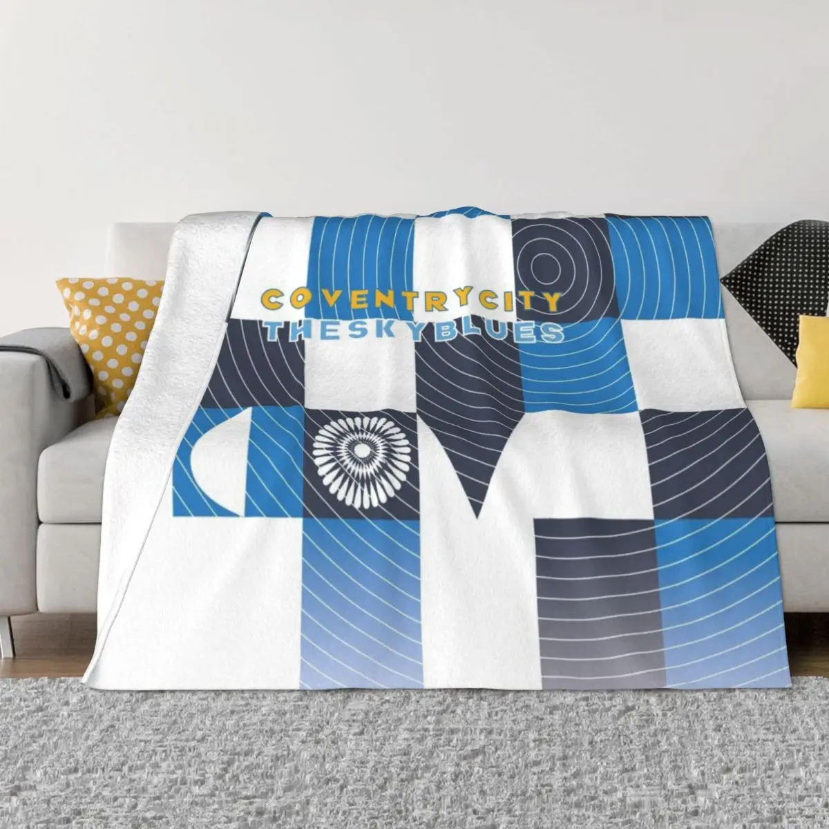 

Coventry City - The Sky Blues Throw Blanket Decorative Blankets Thermal Blanket Plaid Fluffy Blankets Large