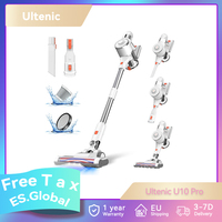 Ultenic U10 Pro Cordless Vacuum Cleaner, 400W 27Kpa Max Suction, 5-Layer Filtration, 115000rpm Speed Motor 35min Runtime