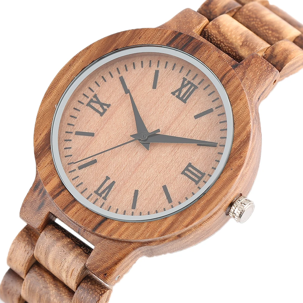 YISUYA-Reloj de bambú de madera natural para hombre y mujer, cronógrafo Digital de cuarzo, hecho a mano, creativo, regalo de Navidad