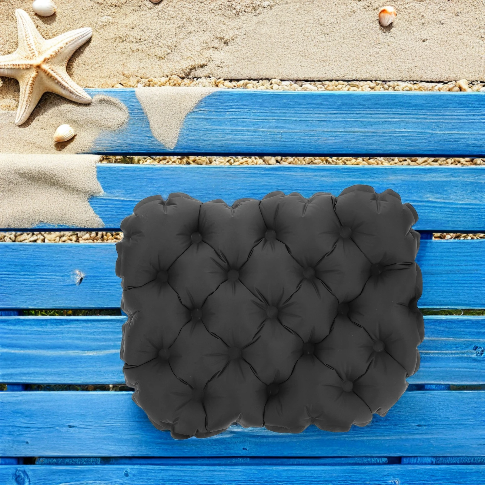 Cuscino gonfiabile per esterni Cuscino per sedile da escursionismo pieghevole leggero Cuscini per sedie da campeggio Air Tpu Staduim per barca da viaggio portatile