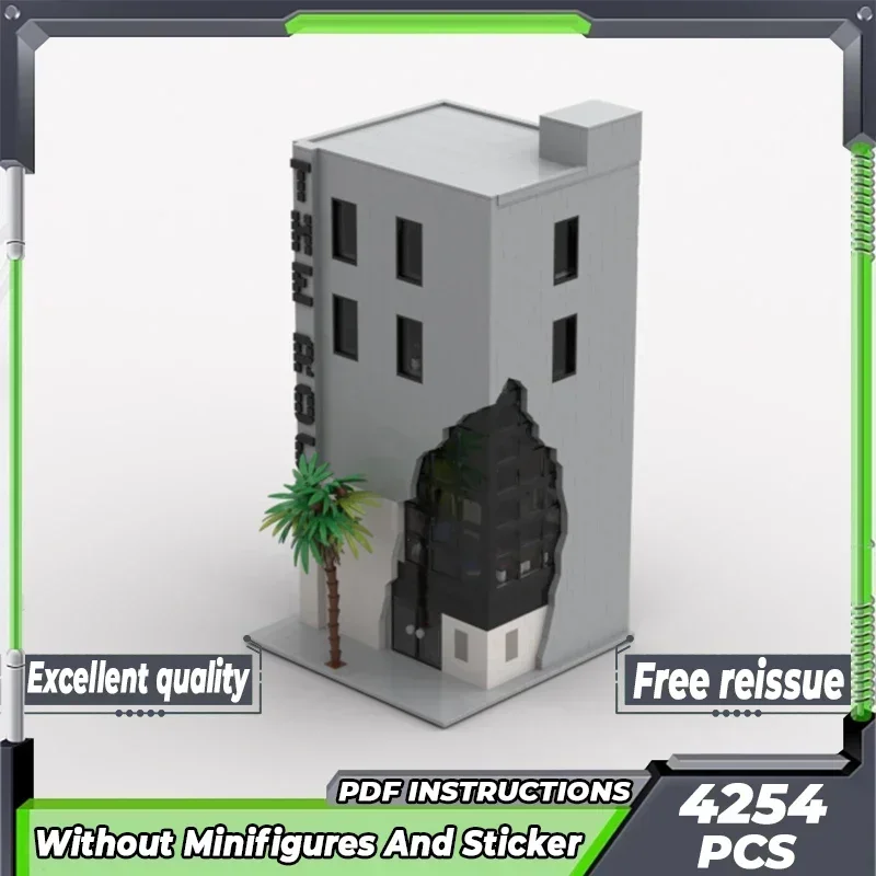 

Модель с видом на улицу Moc, строительные кирпичи, офисное здание, рок-технология, модульные блоки, подарки, рождественские игрушки, наборы «сделай сам», сборка