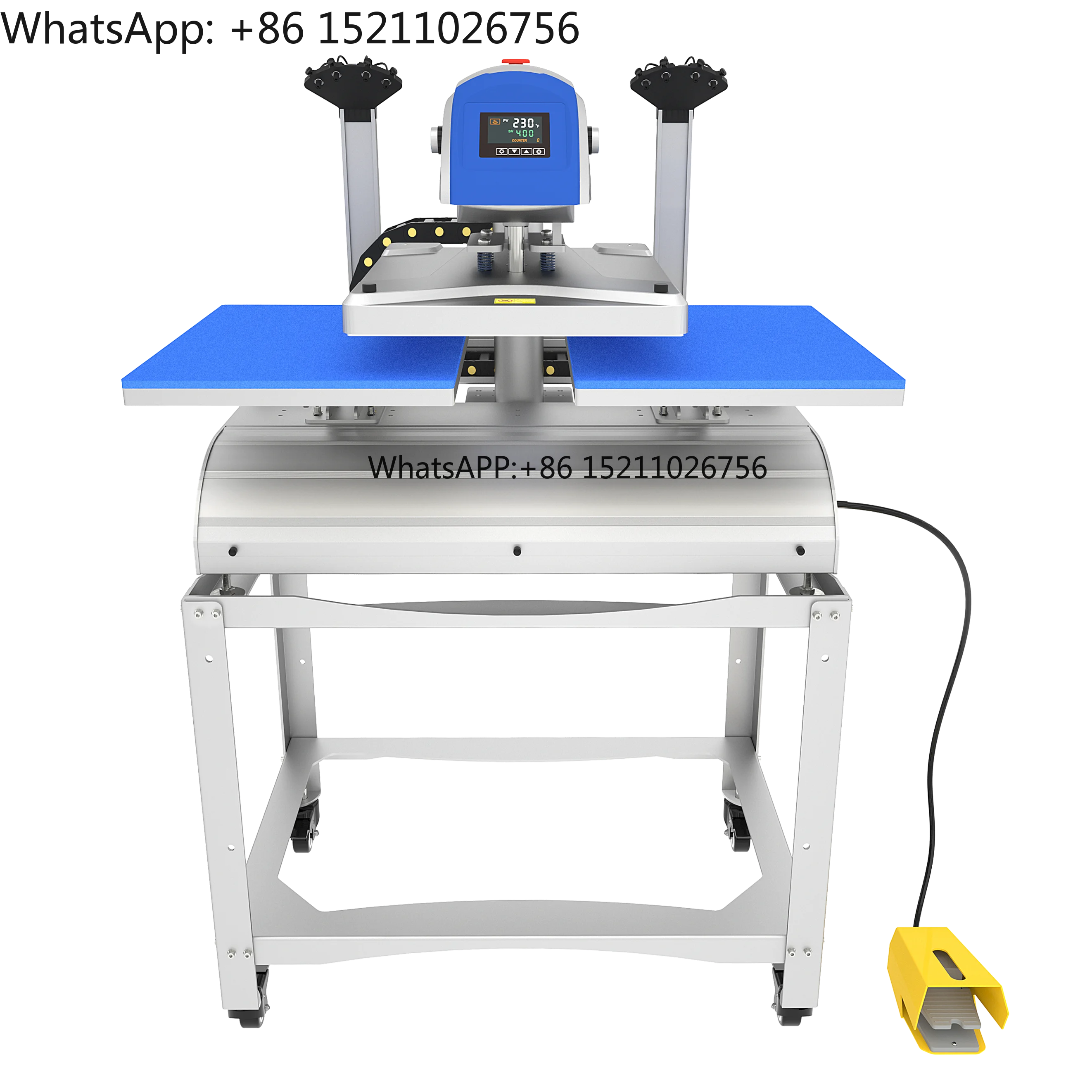 Electric Smart Fully Automatic Dual-Platform Heat Transfer Press 16x20--Aligned Garment Printer Sublimation DTG 110V/220V